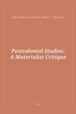 Portada de Postcolonial Studies: A Materialist Critique