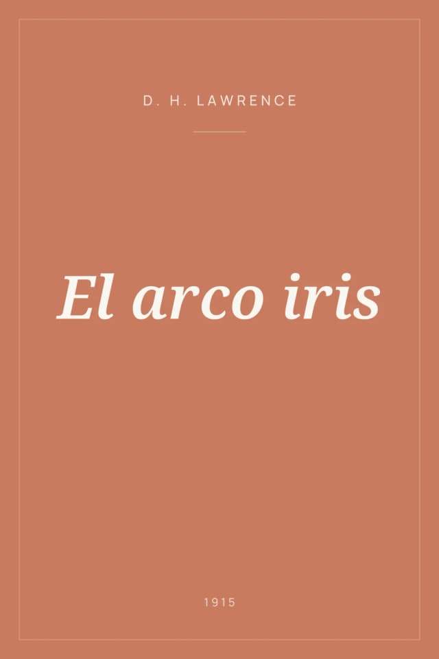 Portada de El arco iris