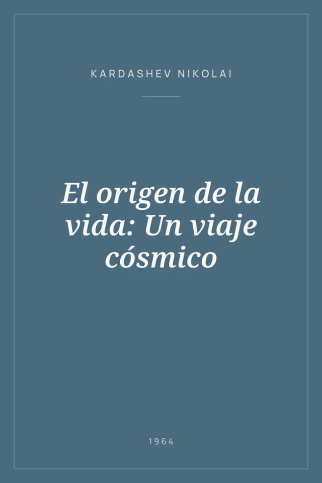 Portada de El origen de la vida: Un viaje cósmico