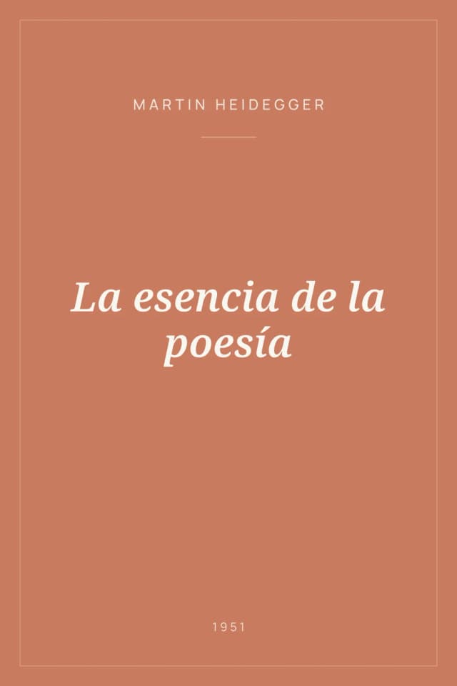Portada de La esencia de la poesía