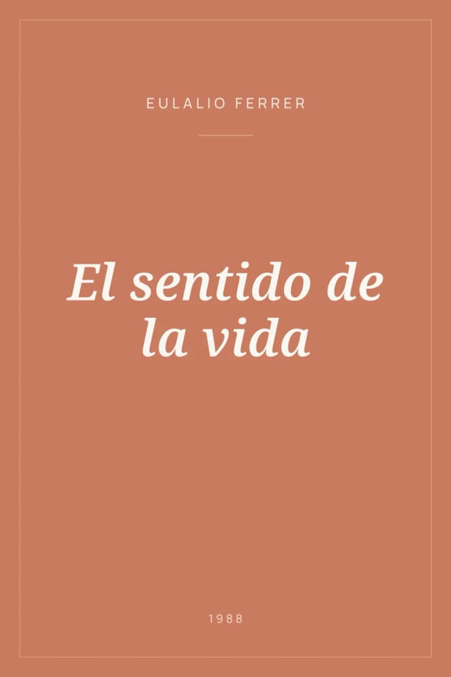 Portada de El sentido de la vida