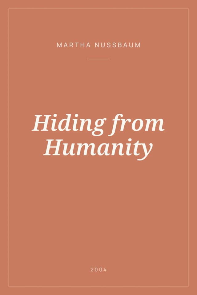 Portada de Hiding from Humanity