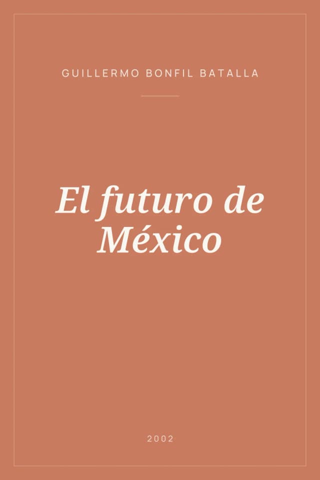 Portada de El futuro de México