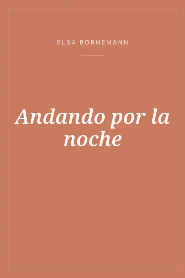 Portada de Andando por la noche