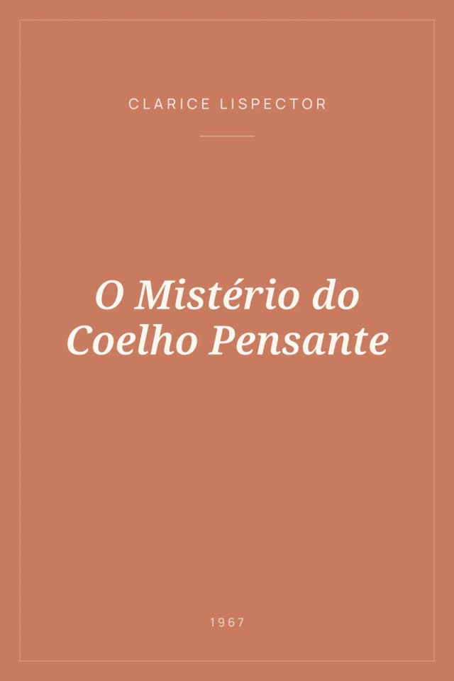 Portada de O Mistério do Coelho Pensante