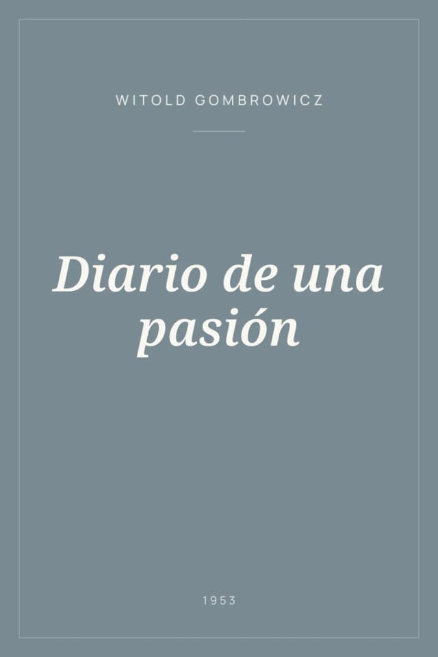 Portada de Diario de una pasión