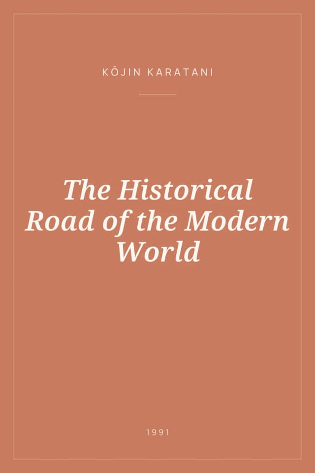 Portada de The Historical Road of the Modern World