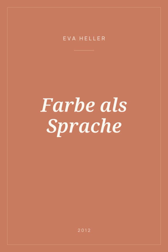Portada de Farbe als Sprache