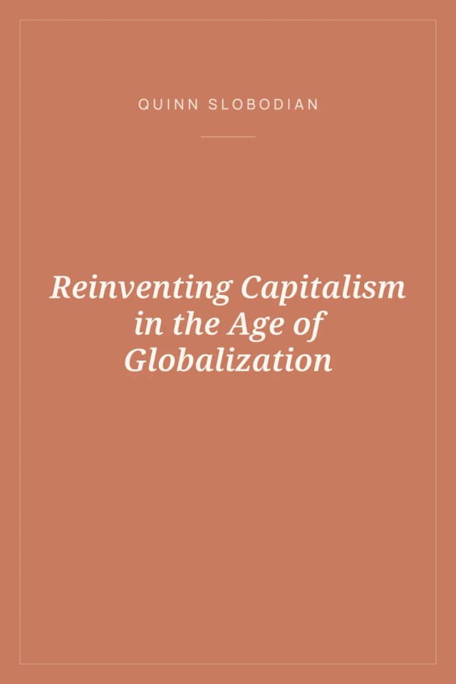 Portada de Reinventing Capitalism in the Age of Globalization