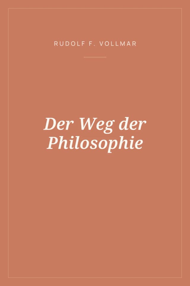 Portada de Der Weg der Philosophie