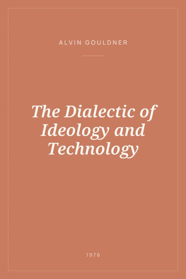 Portada de The Dialectic of Ideology and Technology