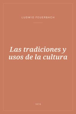 Portada de Las tradiciones y usos de la cultura