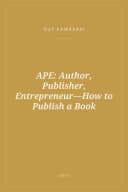 Portada de APE: Author, Publisher, Entrepreneur—How to Publish a Book