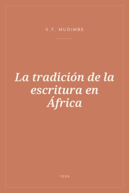 Portada de La tradición de la escritura en África