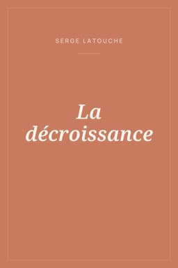 Portada de La décroissance