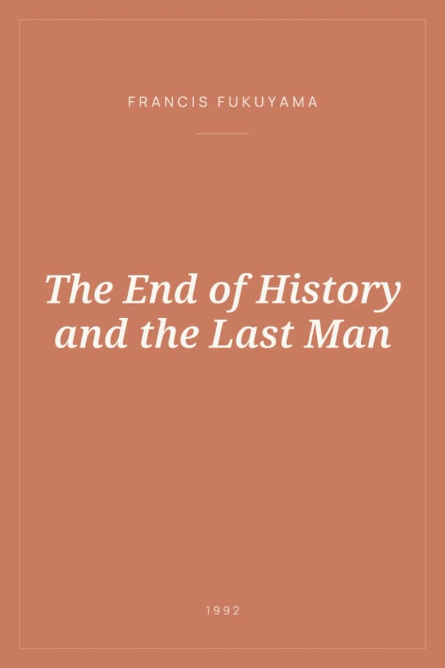 Portada de The End of History and the Last Man