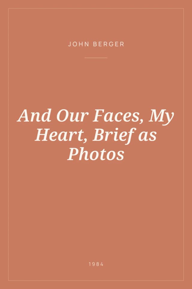 Portada de And Our Faces, My Heart, Brief as Photos