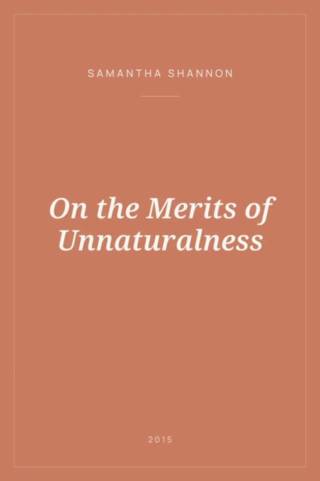 Portada de On the Merits of Unnaturalness