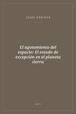 Portada de El agotamiento del espacio: El estado de excepción en el planeta tierra