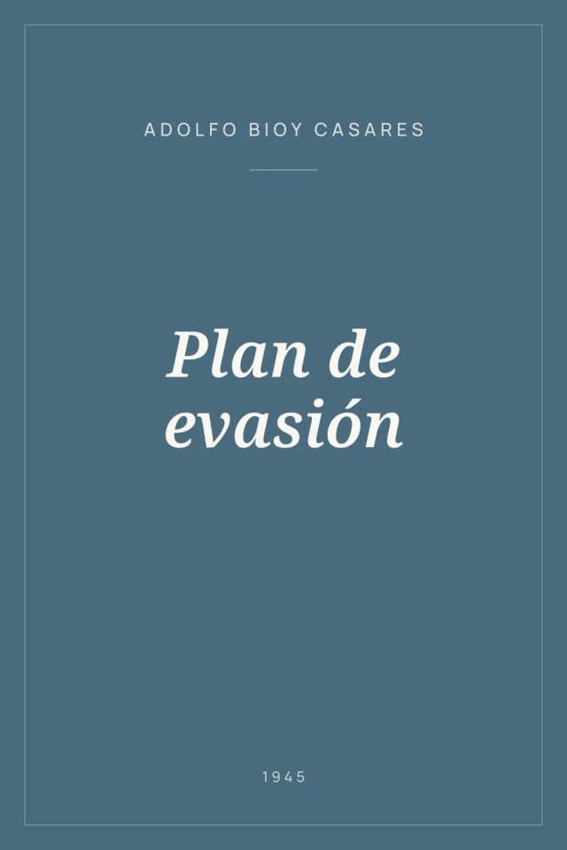 Portada de Plan de evasión