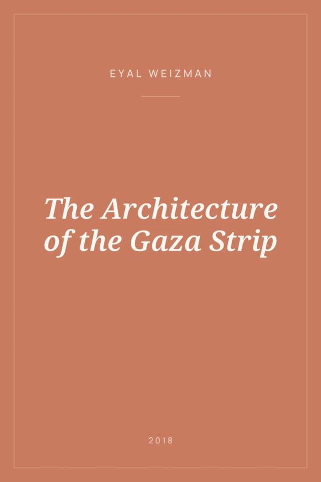 Portada de The Architecture of the Gaza Strip