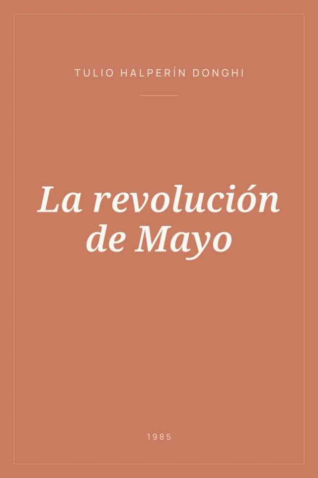 Portada de La revolución de Mayo