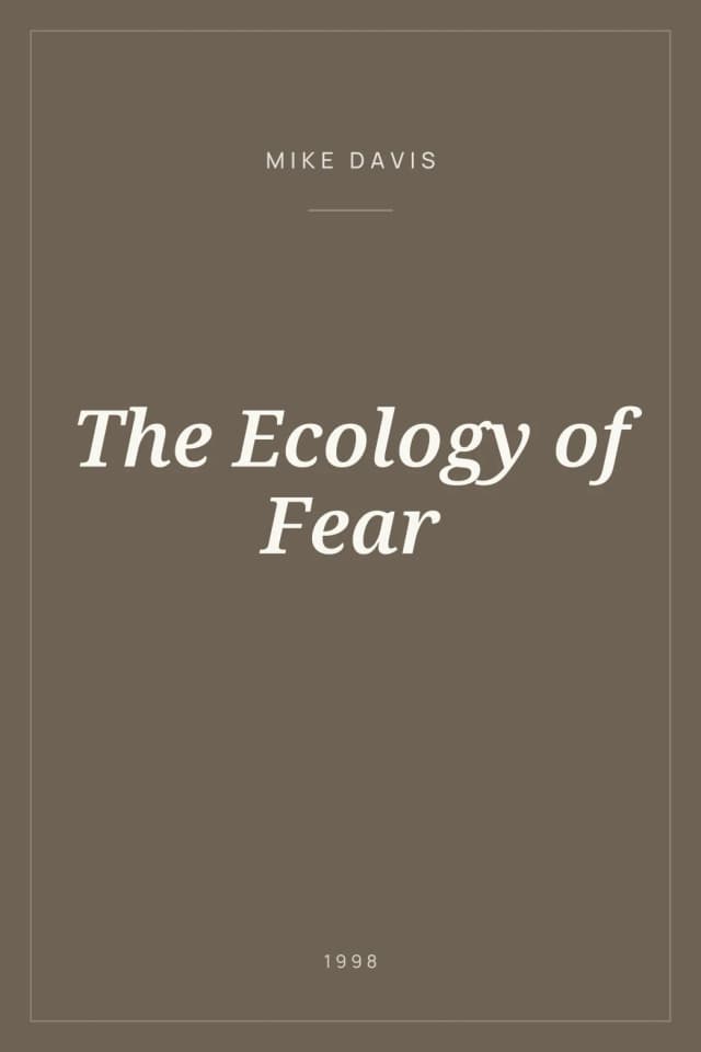 Portada de The Ecology of Fear