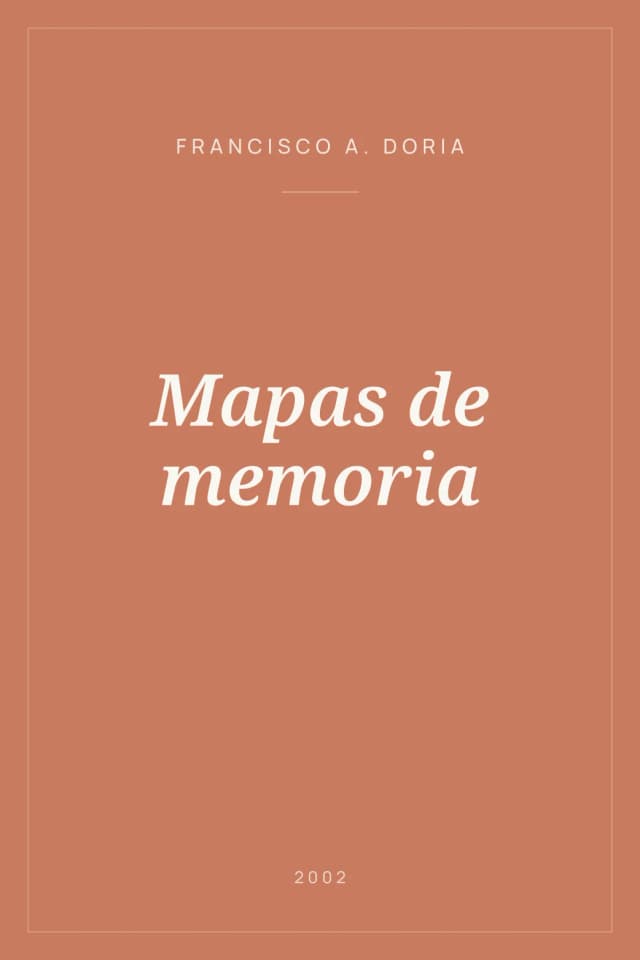 Portada de Mapas de memoria
