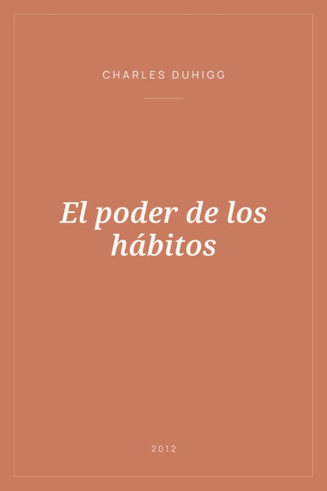 Portada de El poder de los hábitos