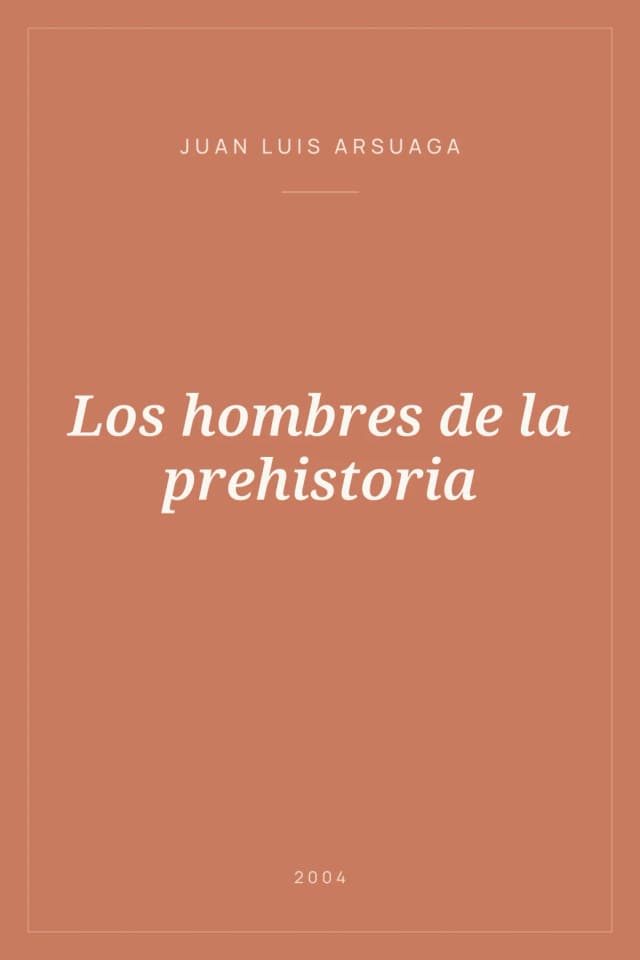 Portada de Los hombres de la prehistoria