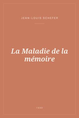 Portada de La Maladie de la mémoire