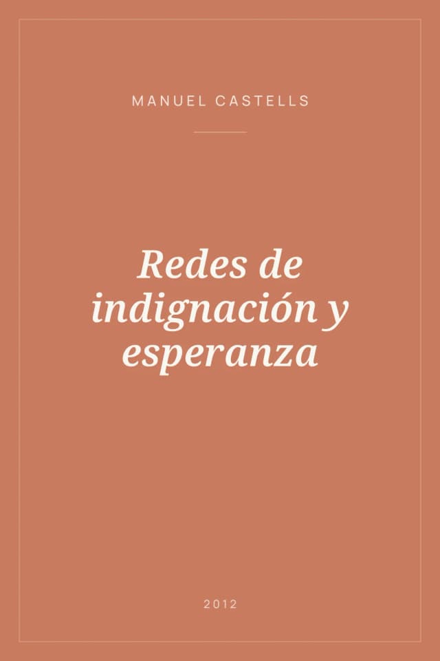 Portada de Redes de indignación y esperanza