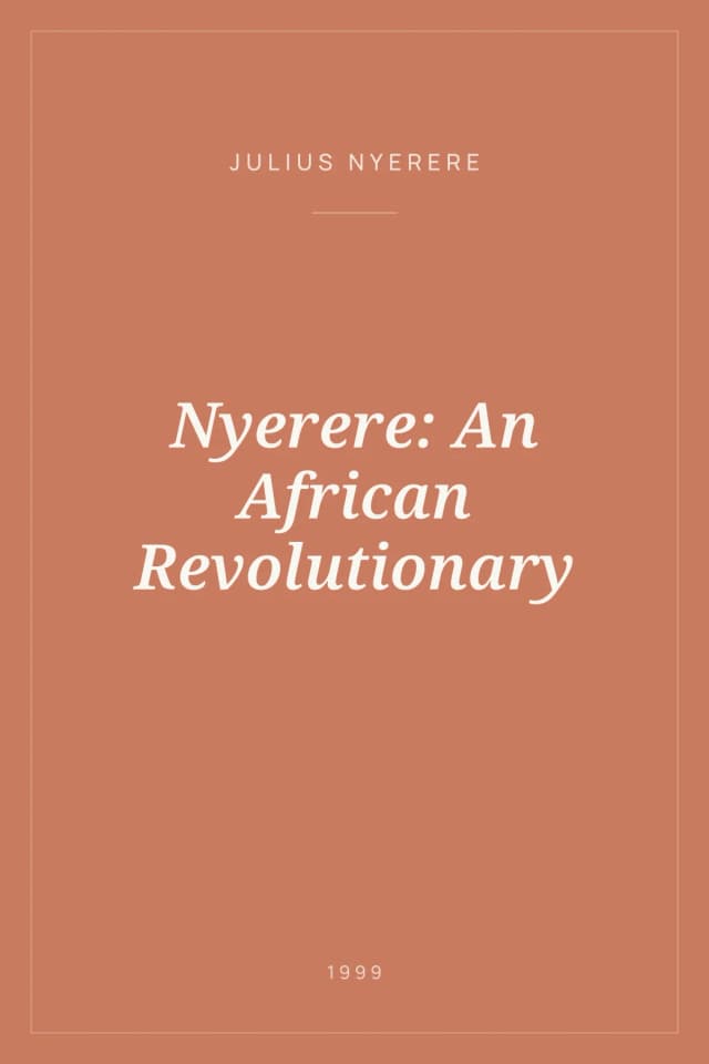 Portada de Nyerere: An African Revolutionary