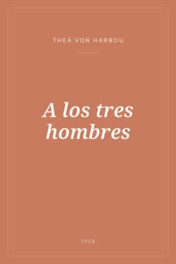 Portada de A los tres hombres