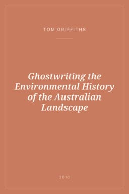 Portada de Ghostwriting the Environmental History of the Australian Landscape