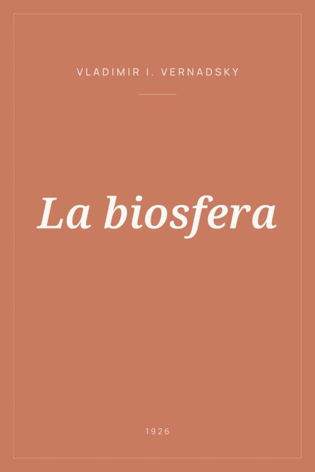 Portada de La biosfera