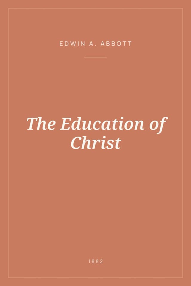 Portada de The Education of Christ