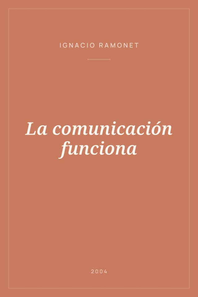 Portada de La comunicación funciona