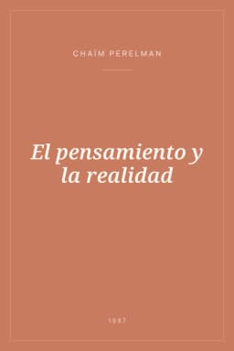 Portada de El pensamiento y la realidad
