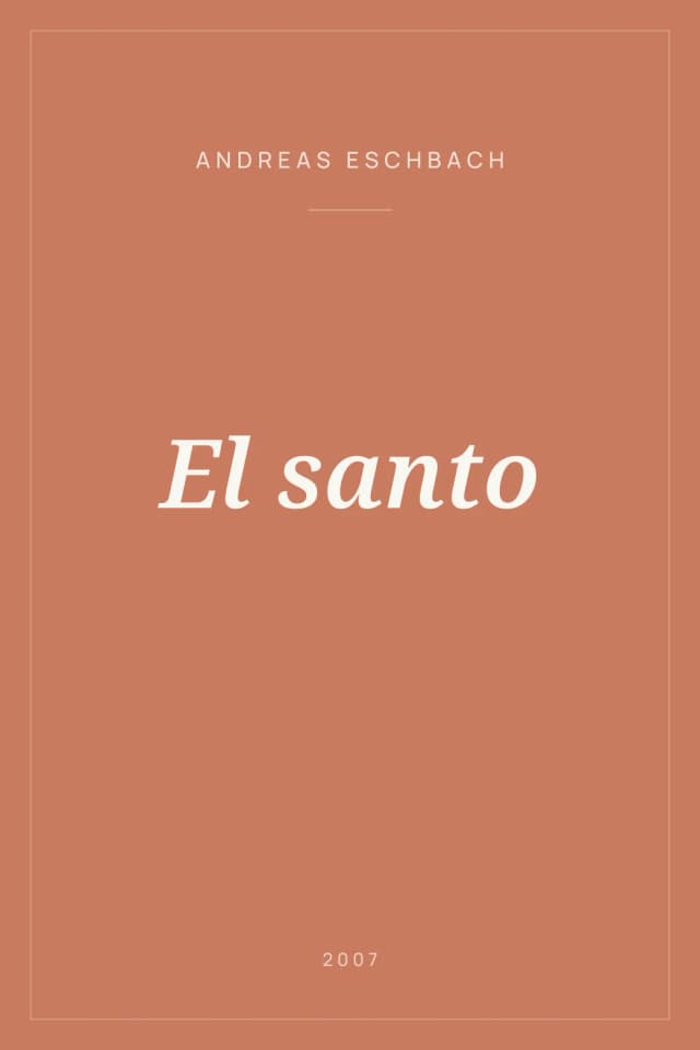 Portada de El santo