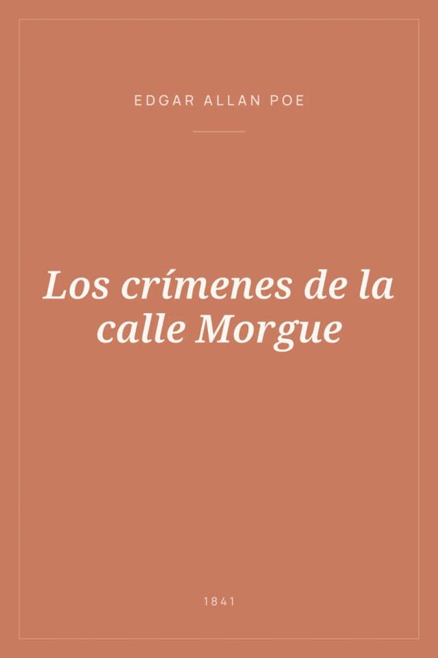 Portada de Los crímenes de la calle Morgue
