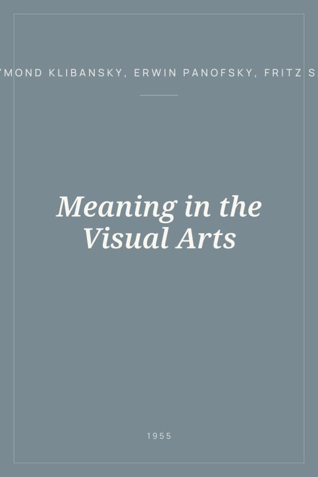 Portada de Meaning in the Visual Arts