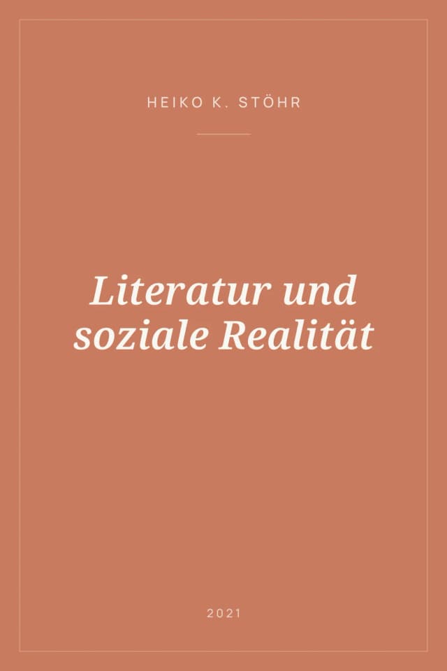 Portada de Literatur und soziale Realität