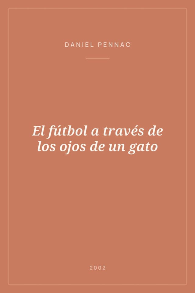 Portada de El fútbol a través de los ojos de un gato