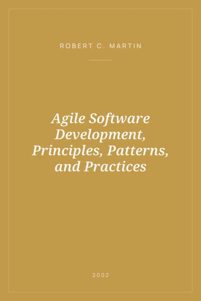 Portada de Agile Software Development, Principles, Patterns, and Practices