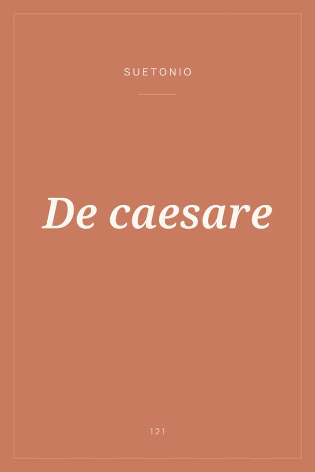 Portada de De caesare