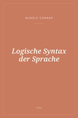 Portada de Logische Syntax der Sprache