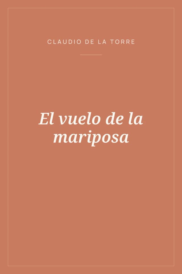 Portada de El vuelo de la mariposa