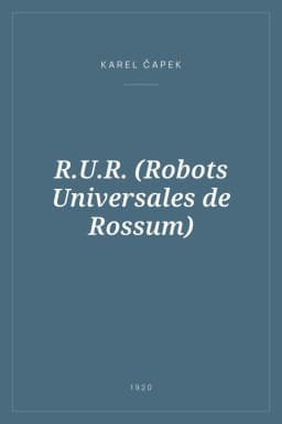 Portada de R.U.R. (Robots Universales de Rossum)