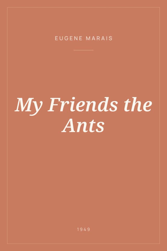 Portada de My Friends the Ants